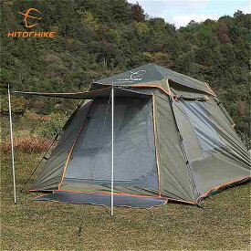 Hitorhike-屋外 キャンプ テント クイックオープニング自動4人用テント