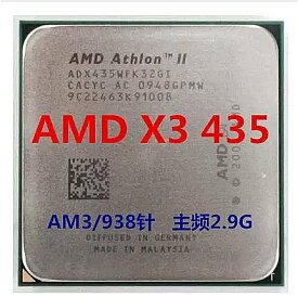 AMD Athlon II X3 435 × 435 3 コア AM3 938 CPU 100% デスクトップ プロセッサ