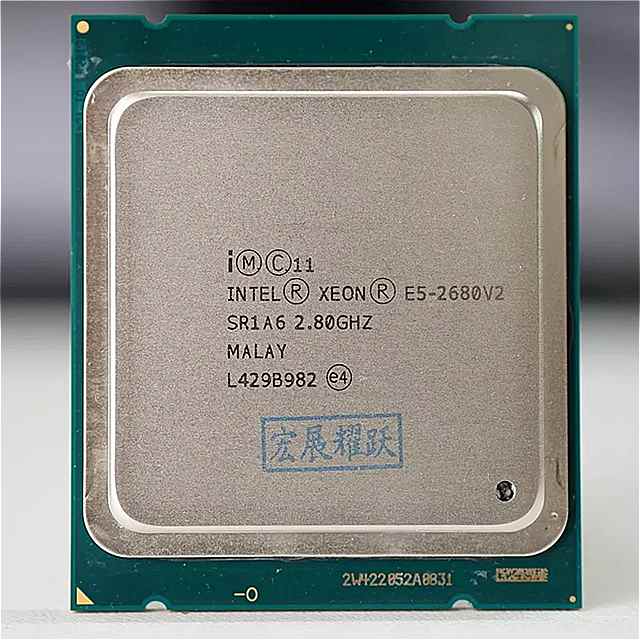 IntelXeon プロセッサ E52680 V2 CPU 2.8 LGA 2011 SR1A610 コアサーバー プロセッサ e5-2680V2 E5-2680V2のサムネイル