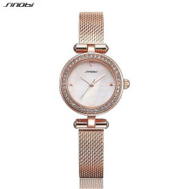 女性 のための オリジナル デザイン の 時計 ファッション ピンク 金色 耐水性 フェミニン