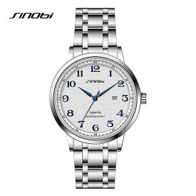 Sinobi オリジナル デザイン メンズ 腕時計 ファッション ステンレス 鋼 マンクォーツ 腕時計 トップ男性 時計 リロイhombre