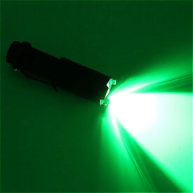 ポータブルミニウムライトグリーン/レッド/ホワイト/UV パープルバイオレット 39 nm 調整可能な懐中電灯 600lm 3つの照明モード