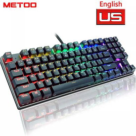 Metoo 89key ゲーミング メカニカル キーボード と数字キーミックスのための バック ライト のusb有線青赤茶色 スイッチ ゲーム ノートパソコン