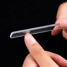 1pcプロnano ガラス 爪やすり 透明サンディング 研磨研削 マニキュア ツール