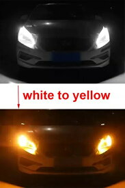 Yhkoms 1 pc 自動 ランプ 車 ため drl led 日中走行 用 ライト ターン 信号 黄色 ガイド ストリップ ヘッド ライト アセンブリ drl ランプ