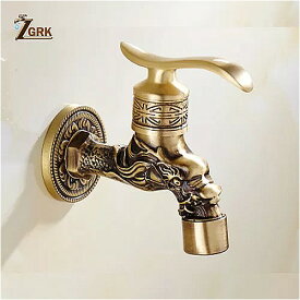 Zgrk 浴室 の 蛇口 のみコールド タップ 屋外 ガーデン は、 洗濯機 モップ の 蛇口 アンティーク 装飾 蛇口