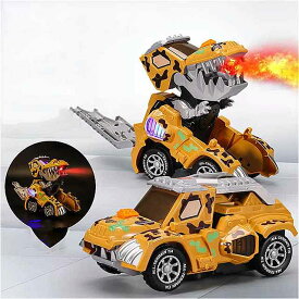 恐竜 をテーマにした 子供 の おもちゃ 目を引く 車 のモデル自動回転サウンド ライト ロボット玩具