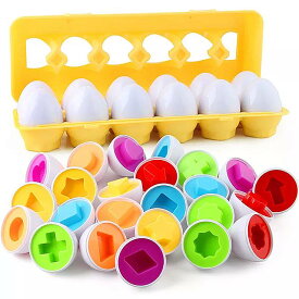 モンテッソーリ 学習 教育 数学 玩具 スマート 卵 パズル 形状 マッチング おもちゃ プラスチック 卵 おもちゃ 子供 のための