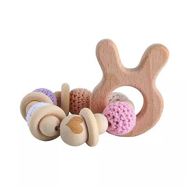 赤ちゃん のための 木製 の 歯が生える リング オリーブオイル の治療 木製の歯が生える ブレスレット 安全性 オーガニック 幼児 モンテッソーリ 噛むおもちゃ