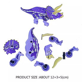 組み立て る jurassic ビルディング ブロック 翼竜 トリケラトプス モデル 動物 レンガ の おもちゃ