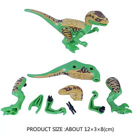 組み立て る jurassic ビルディング ブロック 翼竜 トリケラトプス モデル 動物 レンガ の おもちゃ