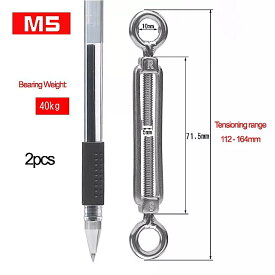 調節可能な スチール ワイヤー 形をした チェーン リング サイズ m4 m5 m6 m8 ステンレス 鋼 ワイヤー フック 304