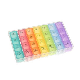 週払いのピル用の 多機能 収納 ボックス ポータブル ケース iPad ケース 錠剤 用の プラスチック ボックス 28 スロット