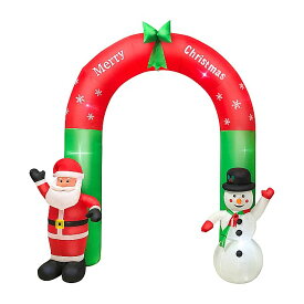 カラフル な 回転 LED ライト 付きの高さ6フィートの クリスマス インフレータブル スノーマン と ペンギン の 飾り 屋外 用 庭 の 装飾 玩具