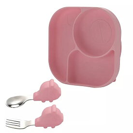 赤ちゃん の プレート 食品 品質 フォーク セット 子供 皿 BPAフリー 簡単 な 掃除