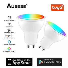tuya -インテリジェント LED 電球 Wi-Fi 4W rgbw 音声 リモコン alexa Google Home スマートライフ アプリ と互換性があります