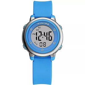 男の子と女の子 のための 電子時計 デジタル スポーツ 屋外 5バー 防水 発光アラーム 時計 コレクション