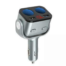 Leepee- デュアル usb アダプタ 充電器 12v qc 3.0 急速充電 シガレット ライター 自動車 用 電源 コンセント