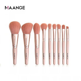 Maange- メイクブラシセット 化粧品パウダー アイシャドウ ファンデーション チーク ブレンド 美容ツール 9個