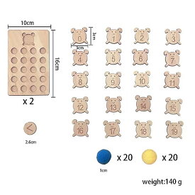 子供 のための 木製の数学 学習ボードのおもちゃ モンテッソーリ 数のカウント 子供 のための 教育ゲーム