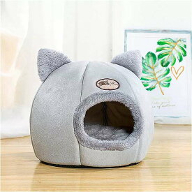 冬の 深い眠りのための 快適な 猫 の ベッド 小さな マット バスケット ペット テント 快適な洞窟 ベッド 屋内