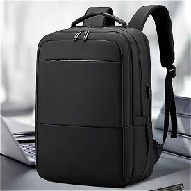 カジュアル ビジネス バックパック 防水 男性の ショルダーバッグ USB ポート大容量bagpack 15.6インチの ラップトップ 旅行 スクールバッグ