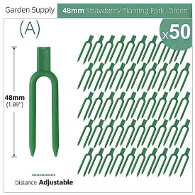 インフレータブル ガーデンプラント 50個 クランプクリップ 温室 フォーク 緑のステロンフィクサー スイカのつる 圧デバイス