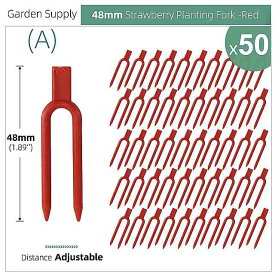 50個耐久性イチゴ 植栽固定クリップ クライミング ガーデン 幹フォーク スイカ固定器具 クランプつるホルダー