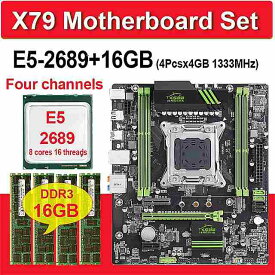 Jingsha X79 マザーボード xeonで設定E5 2689 4 個のx 4 ギガバイト = 16 ギガバイト 1333mhz DDR3 ecc reg メモリ atx SATA3 nvme M.2 ssd 4 チャンネル