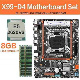 Jingsha X99 D4 マザーボード xeon E5 2620V3 LGA2011-3 cpu 2個 * 4ギガバイト = 8グラム2133mhz DDR4 ecc regデ メモリ アM-ATX M.2 ssd SATA3.0