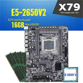 Kllisre X79 マザーボード xeonで設定E5 2650 V2 4 × 4 ギガバイト = 16 ギガバイト 1333mhz DDR3 ecc reg メモリ atx USB3.0 SATA3 pci-e nvme M.2 ssd