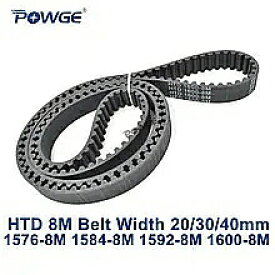 1ピース POWGE htd 8 メートル 同期 タイミング ベルト C = 1576/1584/1592/1600 幅 20/30 /40 ミリメートルの 歯 197 198 199 200 htd 8M 1576-8M 1584-8M