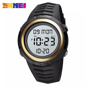 SKmei- メンズ アウトドア スポーツウォッチ LED デジタル腕時計 防水 電子レンジ