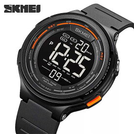SKmei- 男性 と 女性 のためのクロノアラーム付き デジタル腕時計 耐水性