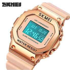 Skmei- 男性 と 女性 のためのLED 腕時計 耐水性 電子クロノアラーム デジタル時計