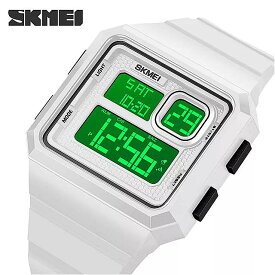 SKmei- 男性 と 女性 のためのシンプルなデザインの 防水 デジタル時計 2時間LEDアラームとカウントダウン時計