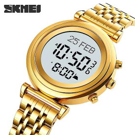 Skmei- 女性 用 デジタル時計 ユニークファッション 防水 LED電子 腕時計