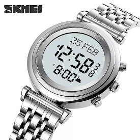 Skmei- 女性 用 デジタル時計 ユニークファッション 防水 LED電子 腕時計