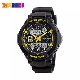 Skmei50メートル 防水 子供の 腕時計 led多機能デュアルタイム クォーツ デジタルキッズ 腕時計 子供ドレス時計