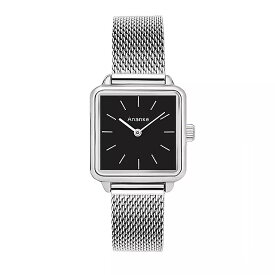 Ananke 女性の 腕時計 ステンレス鋼 メッシュストラップ 女性 防水 バラゴールド正方形シンプルな 文字盤 クォーツ腕時計 AN25