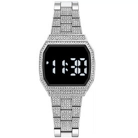 2022 新 Led タッチ 腕時計 電子デジタルディスプレイの 腕時計 ローズゴールドシルバー 腕時計 メンズ レトロスタイル時計