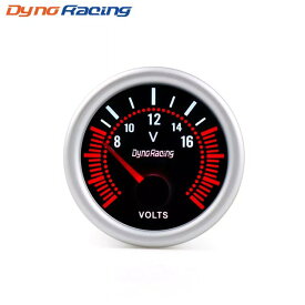 Dynoracing 2 ''52 ミリメートル ユニバーサル 煙レンズ計ホワイト Led 8-16V 電圧 ゲージ 車 メーター BX101315