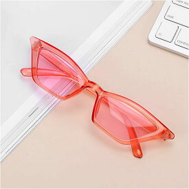 女性 ファッション サングラス 猫の目 スモール フレーム UV400 サンシェード メガネ