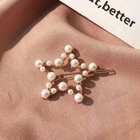 女性 のための短い ヘア アクセサリ 模造真珠2020 ヘア クリップ 美しいボビーピン装飾品
