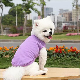 犬 用のプレーン コットン tシャツ 夏の ペット 服 中型および中型 犬 用 ペット 用品 猫 の ベスト XS-3XL