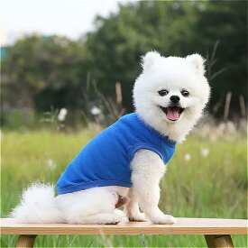 犬 用の夏の ペット 服 中型および中型の ペット 用の無地の綿のt シャツ ペット 用品 猫 の ベスト