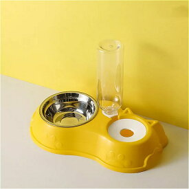 犬 ボウルスタンド自動貯水ディスペンサー ペット 猫 食品ボウル2 ? イン ? 1防滴水容器上昇リムーバブル