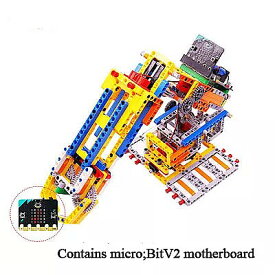 マイクロ: ビット プログラム 可能 ビルディング ブロック スマート カー マイクロビット ロボット キット 技術組み立てるpython