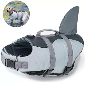 犬 の 救命胴衣 犬 をした ベスト 調節可能 な ペット の 水着 水中 水泳 アクセサリー