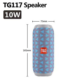 Tg117 - Bluetooth スピーカーフォン ポータブル コラム 3D ステレオ サウンド システム サラウンド ミュージック センター サウンド バー TF カード AUX ジャック USB ポート